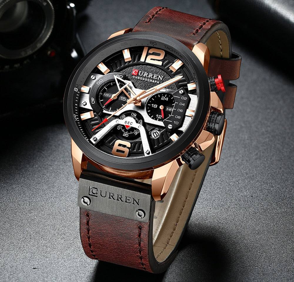 CURREN Luxury Chronograph Wrist Watch for Men - Premium Watches from Dressmycell.com - Just $43.00! Shop now at Dressmycell.com CURREN Luxury Chronograph Wrist Watch for Men - Premium Watches from Dressmycell.com - Just $43.00! Shop now at Dressmycell.com